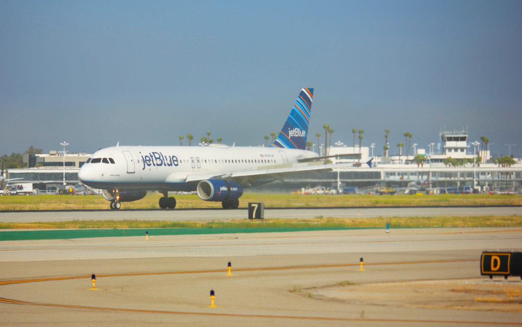 JetBlue Airplane at Long Beach Airport