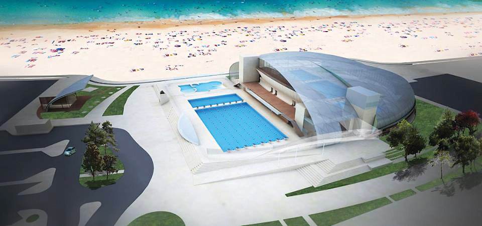 Belmont Pool Aerial Rendering