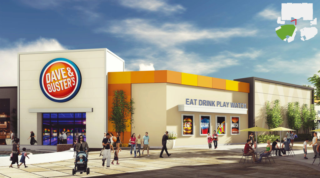 Long Beach Towne Center Dave & Buster's Rendering