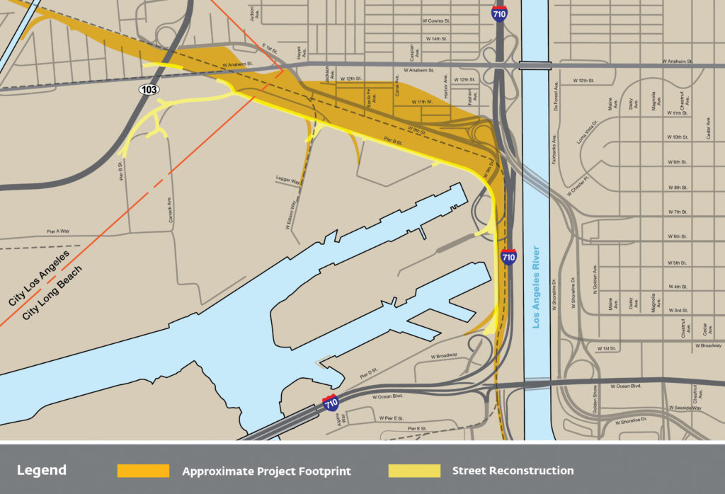 Pier B On-Dock Rail Support Facility Footprint