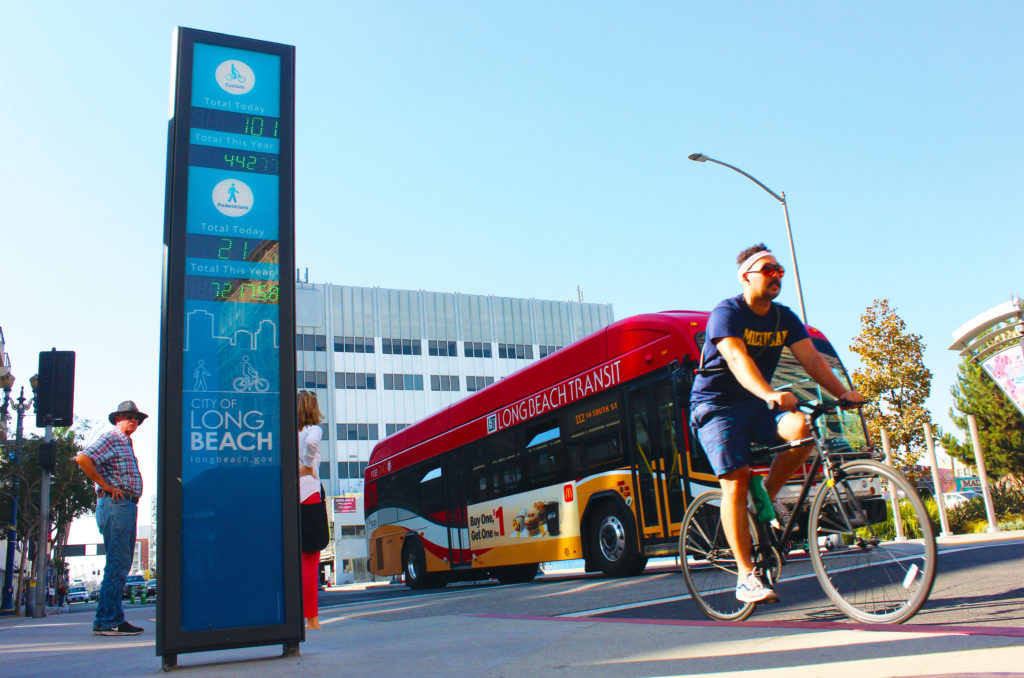 Broadway Bike Path Digital Totem