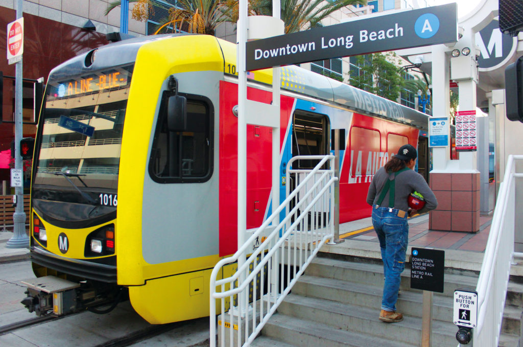 Metro A Line Station Downtown Long Beach 