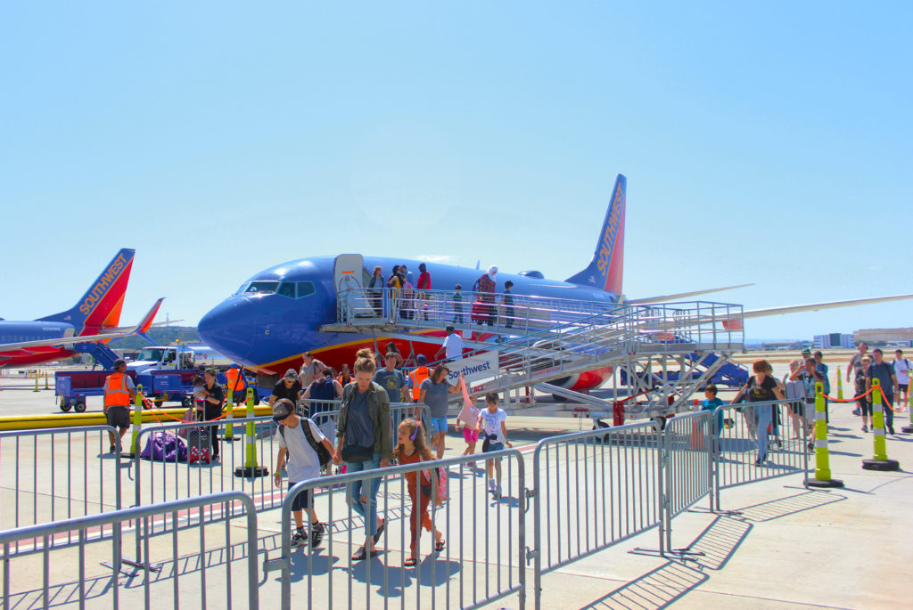 Southwest Airlines Plane at Long Beach Airport