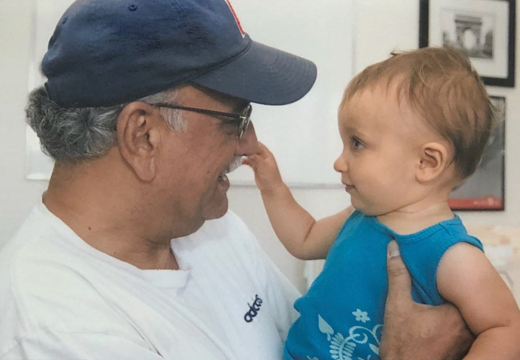 George Economides with granddaughter Audrey