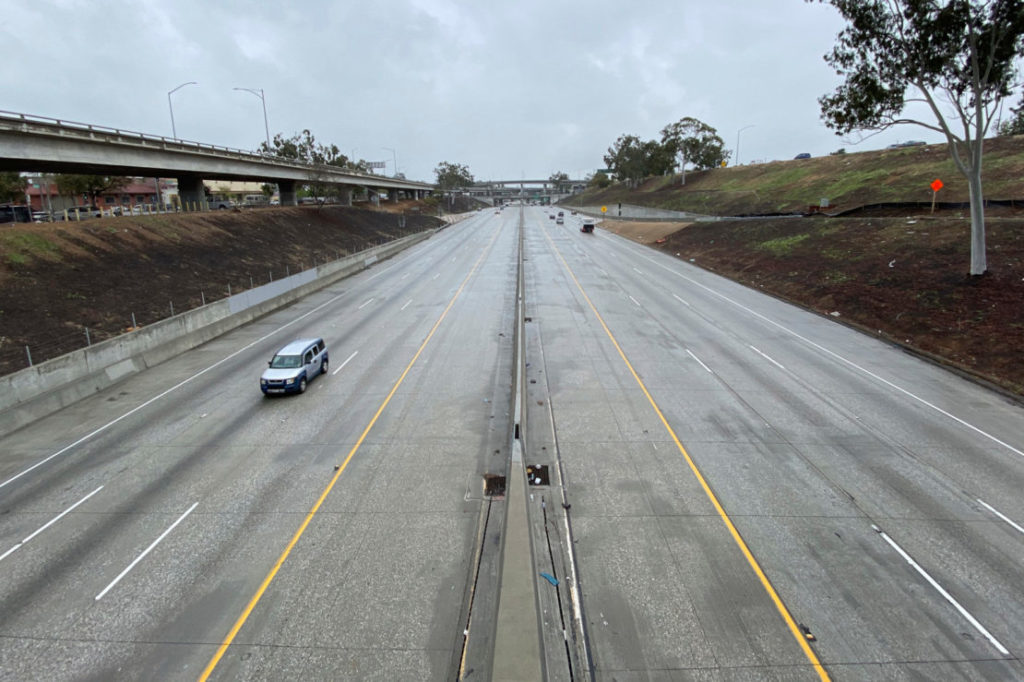 710 Freeway empty road